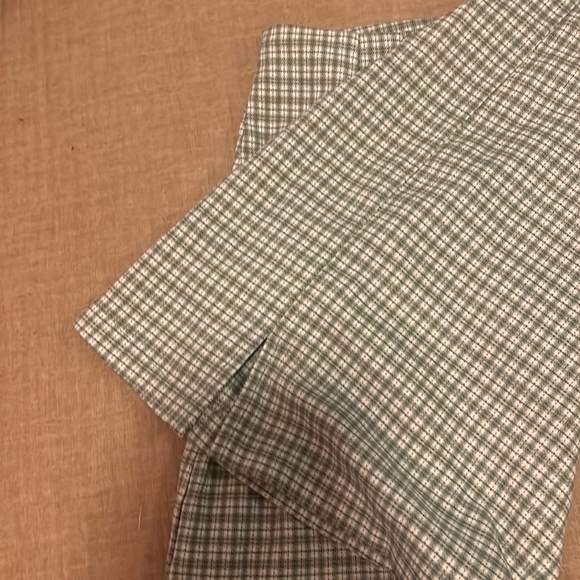 Gingham Sage Green Skirt - Picture 3 of 4